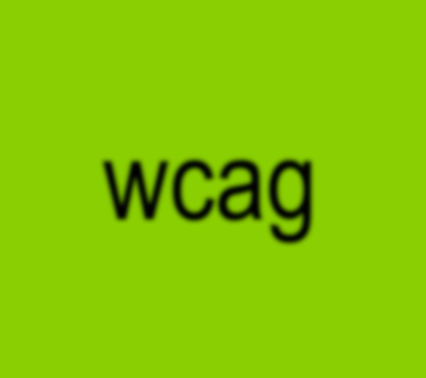 wcag in the style of the brat album cover, blurry black text on a green background